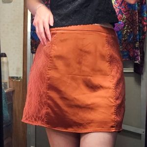 FALL SILK SKIRT